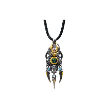 Three Blessings Of Happiness S925 Silver Necklaces Unisex