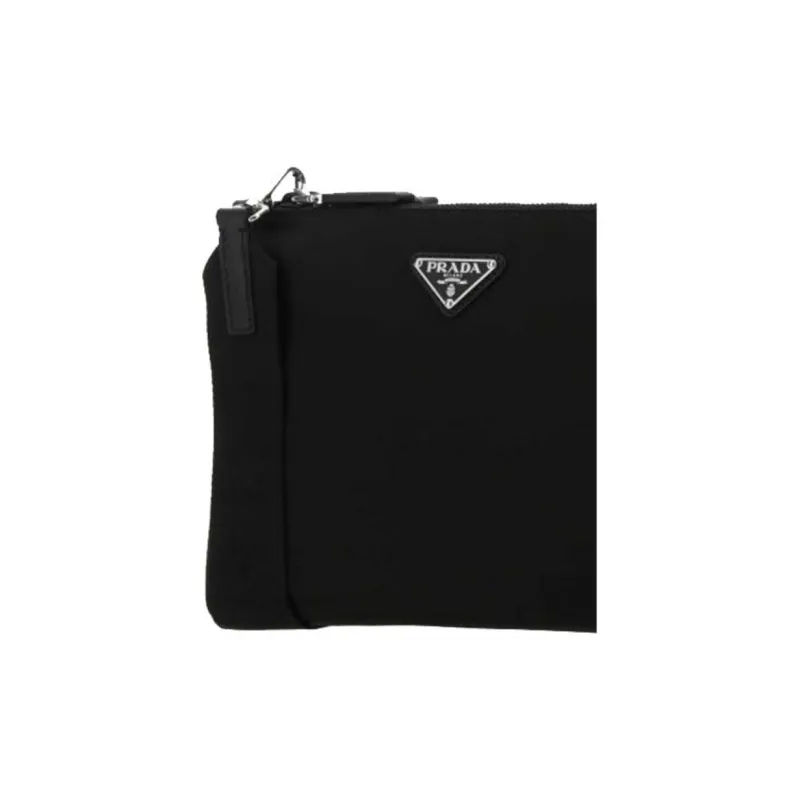PRADA Nylon Briefcase, Shoulder Bag Men's Black-4
