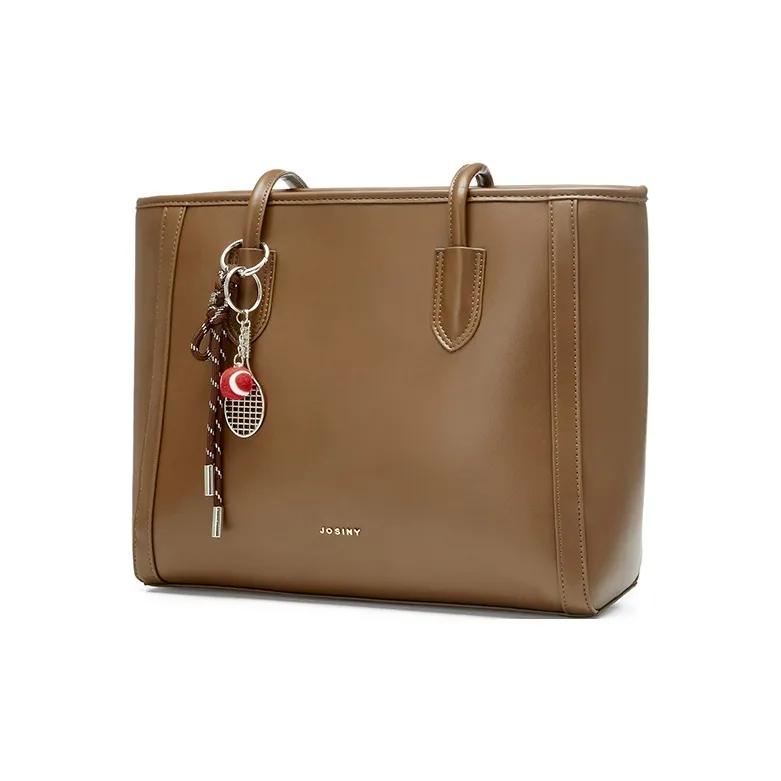 JOSINY PU Tote Bag, Shopping Bag, Shoulder Bag Women's Black/Ecru/Brown-6