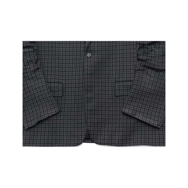 Balenciaga Checkered Tailored Knit Jacket-2