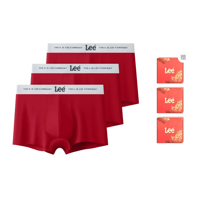 Lee Edge Color 3.0 Underpants Men's Combo Set Red-4