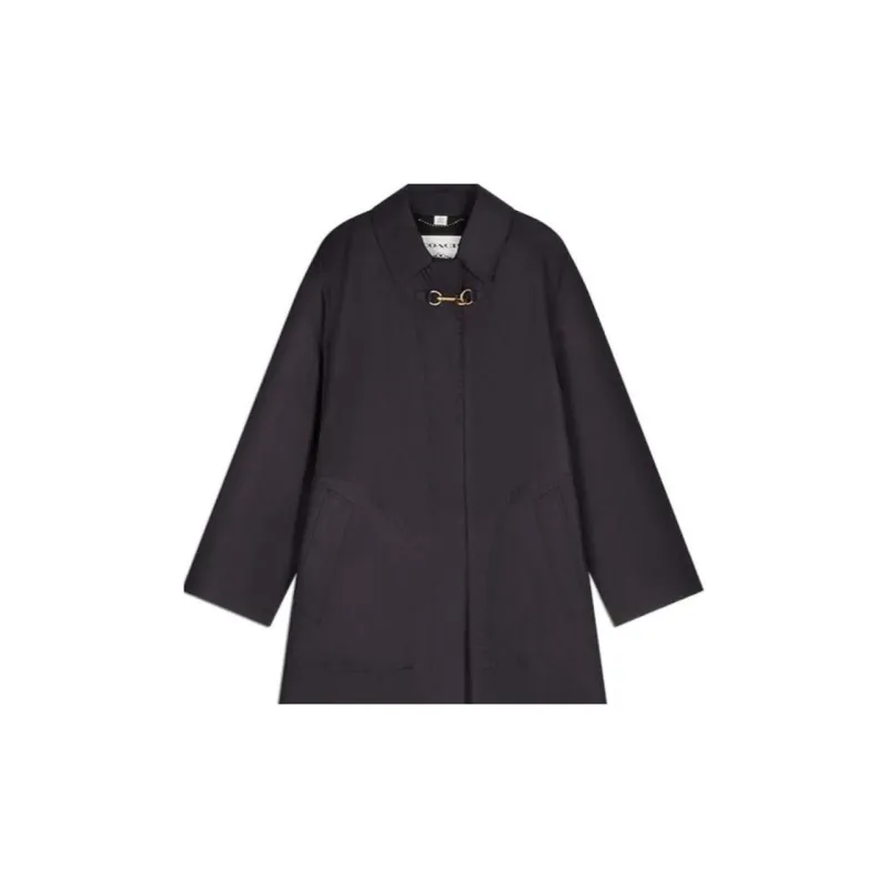 COACH FW22 Trench Coat Women's Black-3
