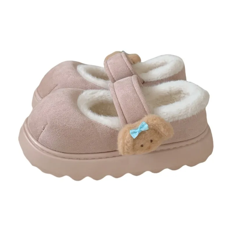 Thin Strips Cotton Slippers Women's, Light Khaki-6