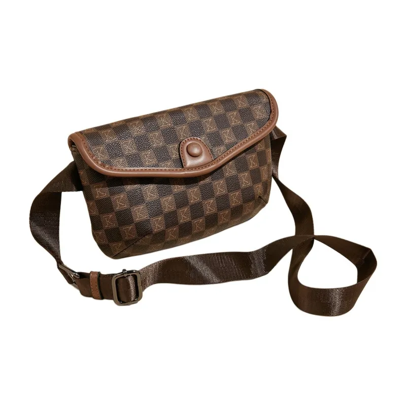 Safiya Synthetic Leather Crossbody Bag, Shoulder Bag Small Size Women's Coffee-2