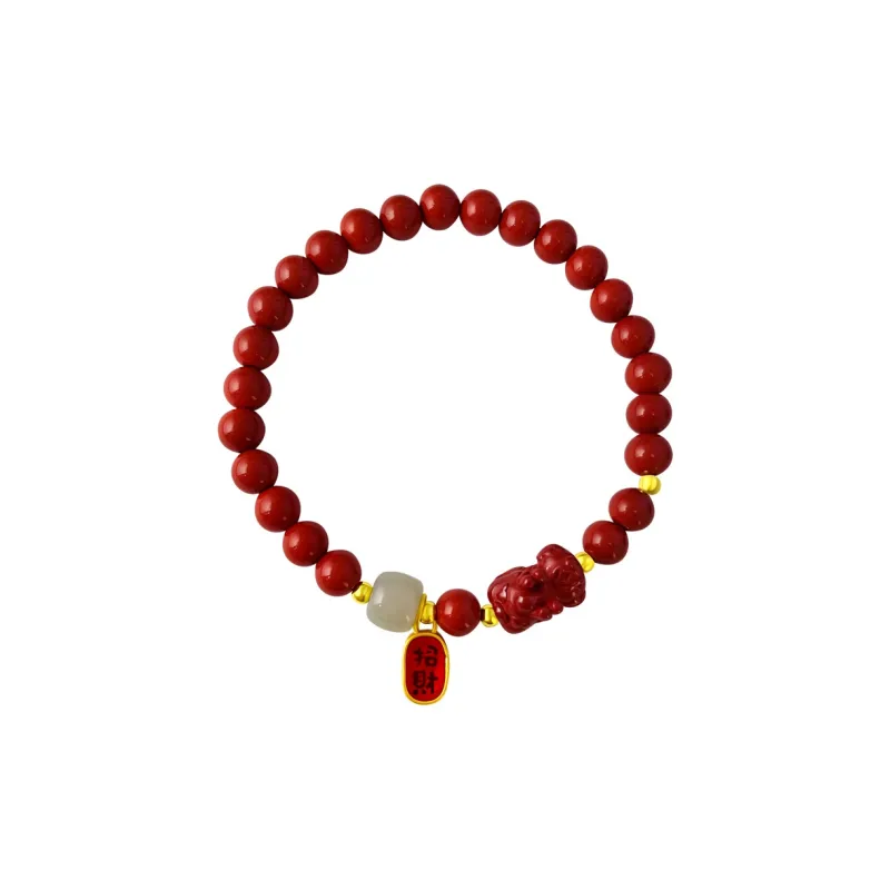 Love Reconstructed Cinnabar Bracelets Women's-0