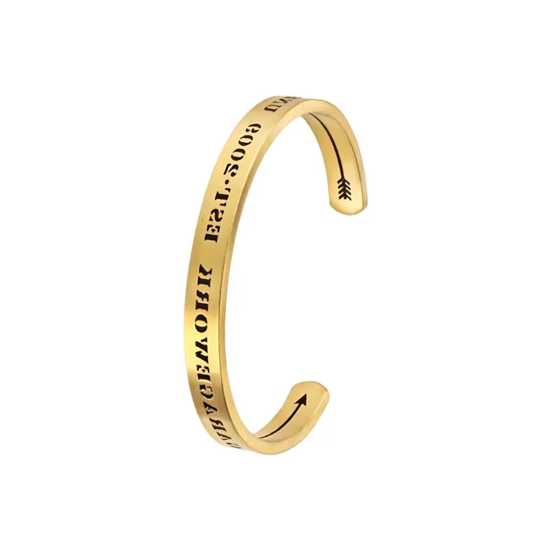 ACROWM Titanium Steel Bangles Unisex-11