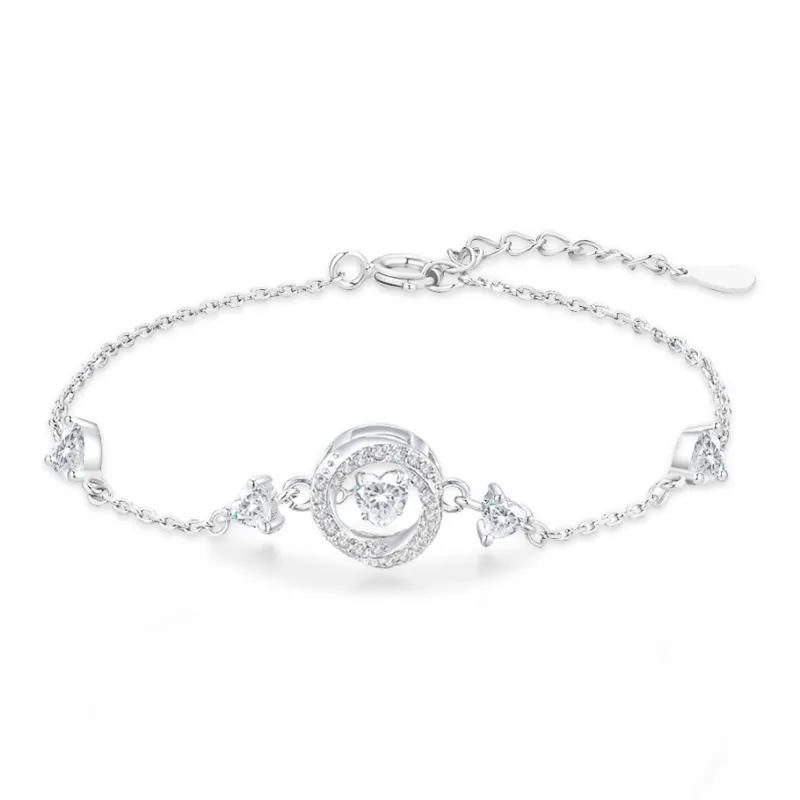 FORCHI Zircon Bracelets Women's Couple's Sweet Style Box-0