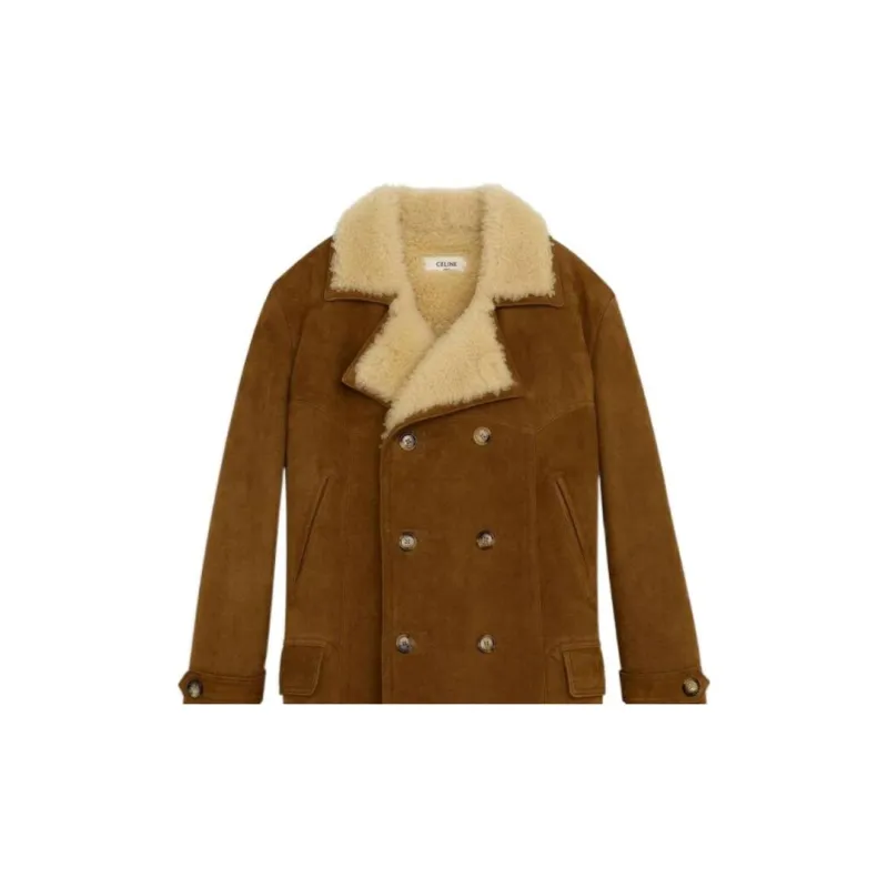 CELINE Coats Men Khaki-2