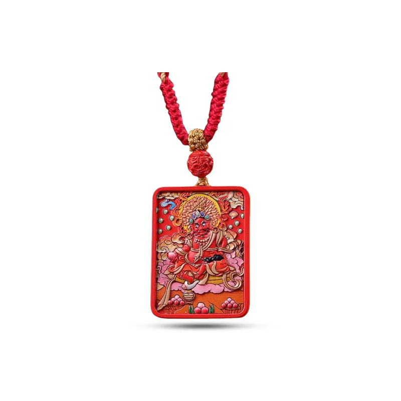 Sima Is Ethereal Reconstructed Cinnabar Pendants Unisex-4