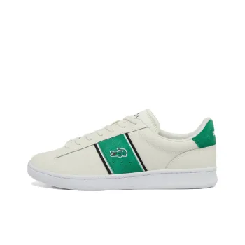 LACOSTE Carnaby Set CGR Low Top Skateboard Shoes Men's Beige Green