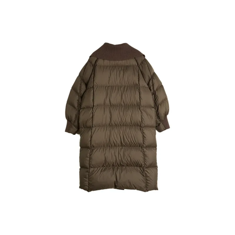 ELLE Down Jacket Women's Dark Brown-1