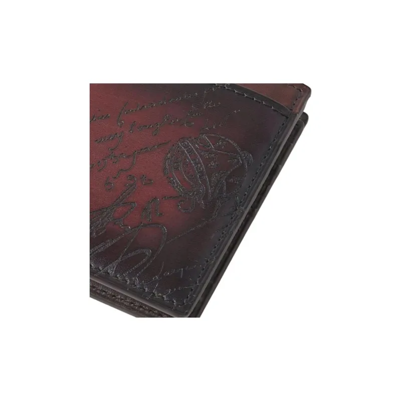 BERLUTI Calfskin Wallet Men's Brown-3