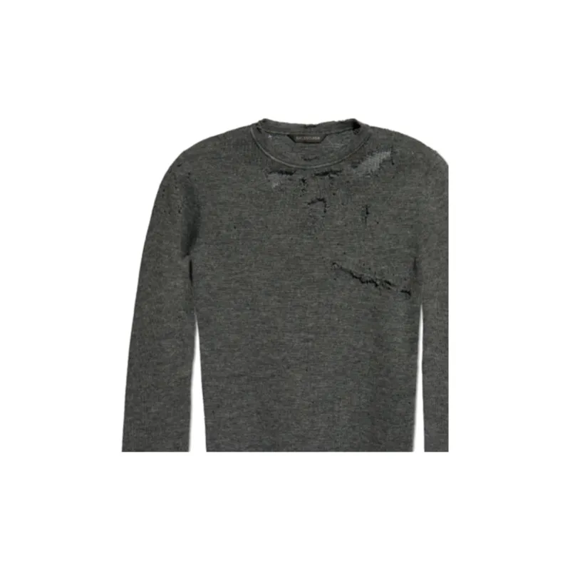 Balenciaga Distressed Knit Jumper-2