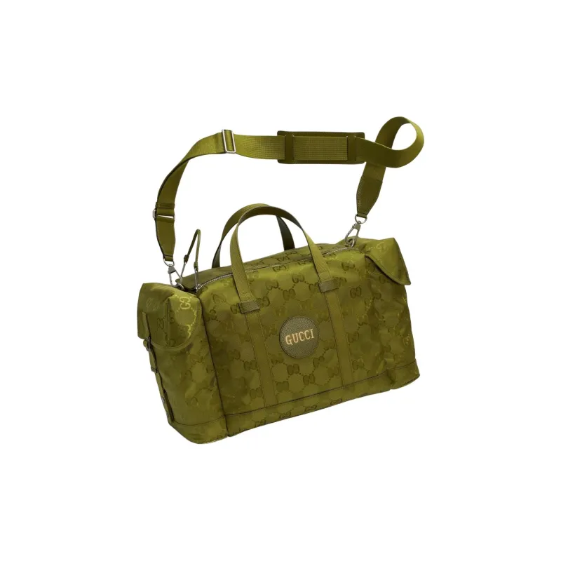 GUCCI Off The Grid Nylon One Shoulder Crossbody Portable Travel Bag Men's Green-4