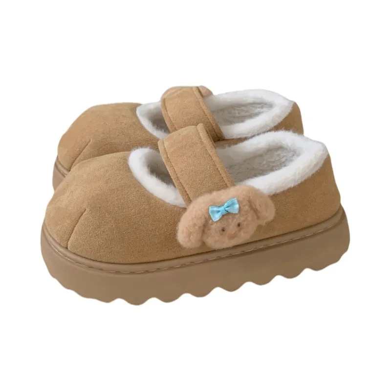 Thin Strips Cotton Slippers Women's, Light Khaki-0