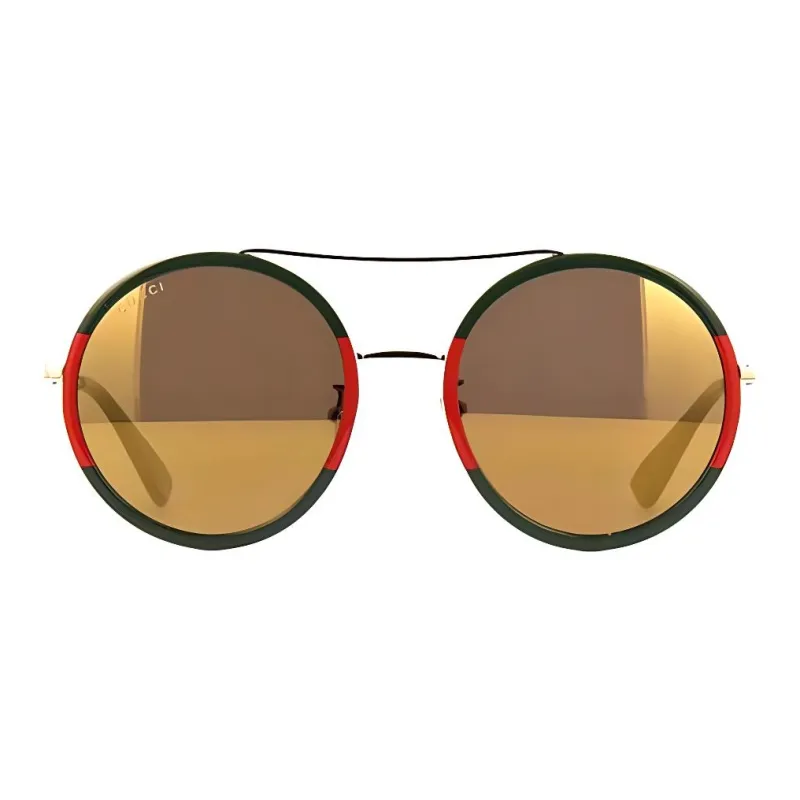 GUCCI Acetate Aviator Sunglasses Women's Green-0