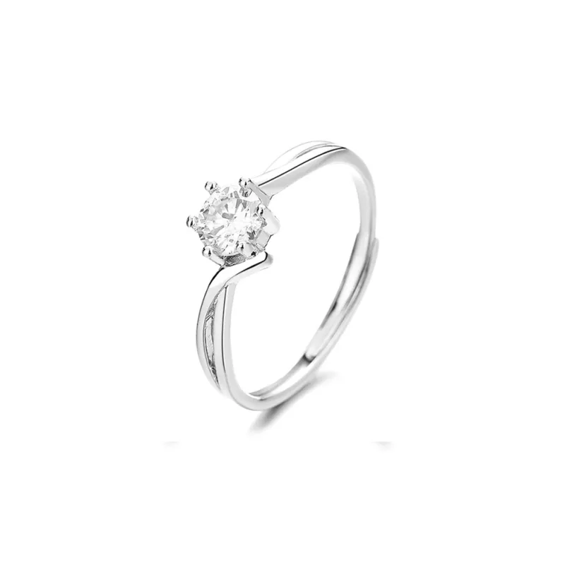 QIANCHANG S999 Fine Silver Rings Women's-0