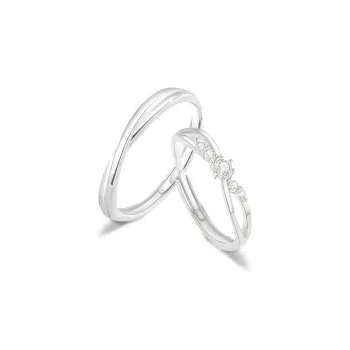 FANFRI Sterling Silver Rings Unisex Birthday Anniversary Gift Box