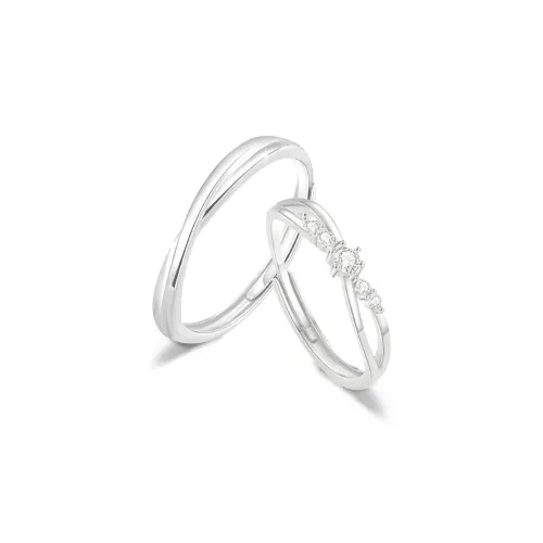 FANFRI Sterling Silver Rings Unisex Birthday Anniversary Gift Box