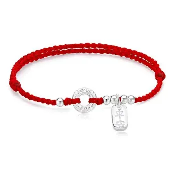 EUA Alloy/braided Rope Bracelets Unisex