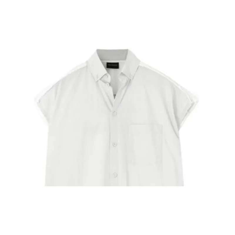 Balenciaga Sleeveless Dress, Loose Fit Women's White-4