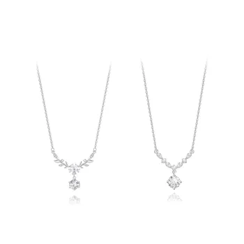 KUMET Sterling Silver Necklaces Women's Couple Birthday Gift For Anniversary