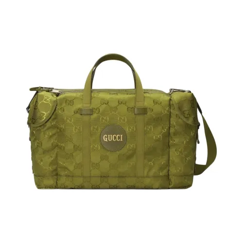 GUCCI Off The Grid Nylon One Shoulder Crossbody Portable Travel Bag Men's Green