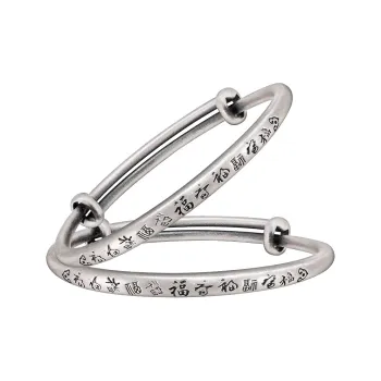 YINDIEFANG 999 Fine Silver Bangles Kids'
