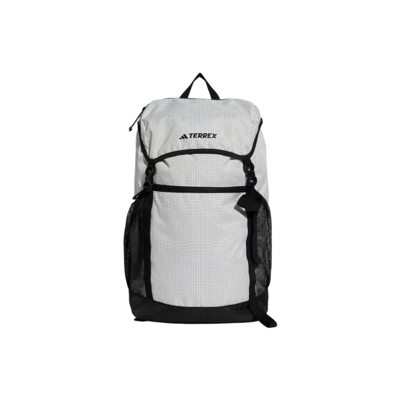 Adidas Polyester Backpack Regular Unisex Light Gray & Black-0