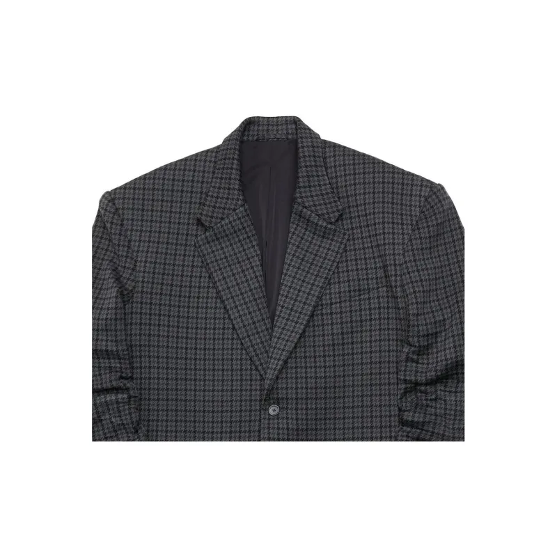 Balenciaga Checkered Tailored Knit Jacket-3