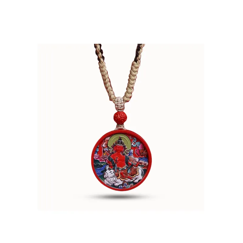 Sima Is Ethereal Reconstructed Cinnabar Pendants Unisex-18