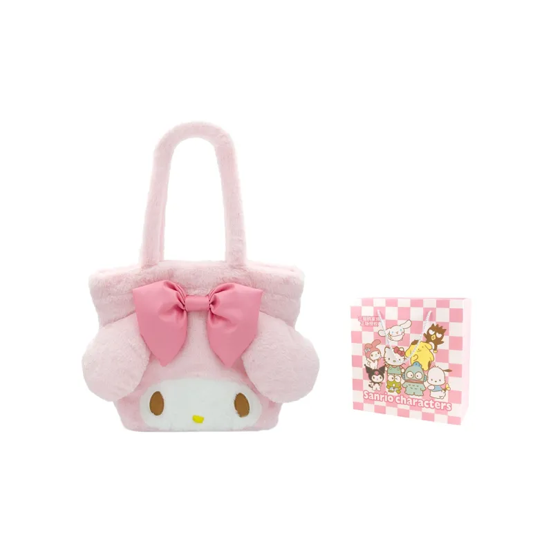 Sanrio Polyester Handbag Shoulder Bag Large Size Women's Pink-0