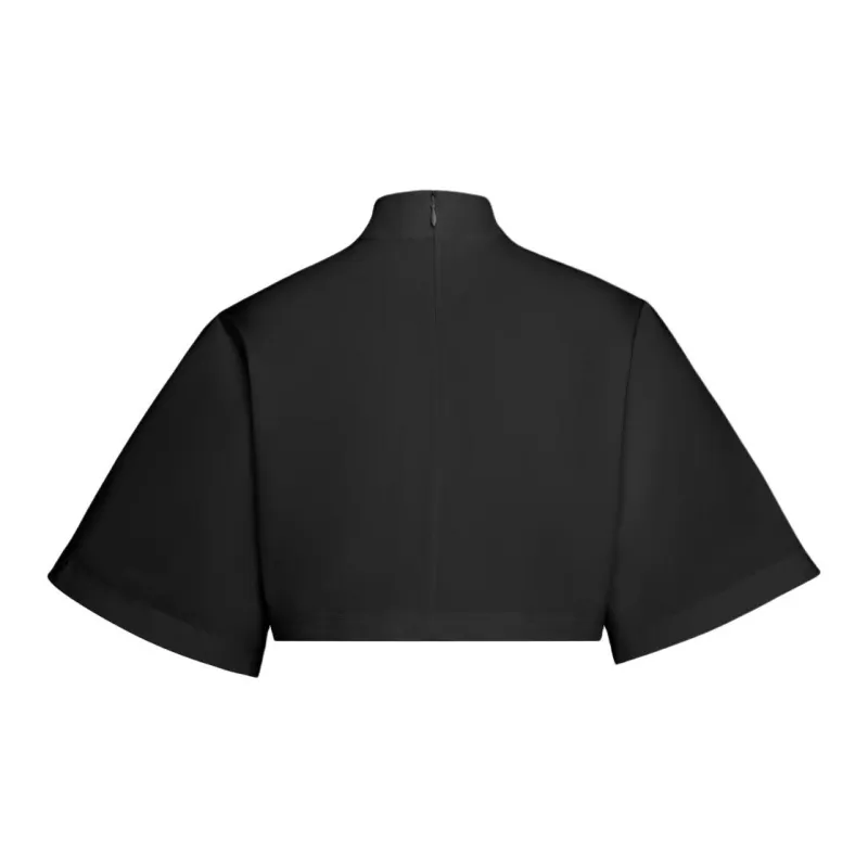 Alaia Highneck Poplin Top-1