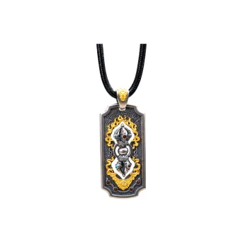 Three Blessings Of Happiness S925 Silver Necklaces Unisex