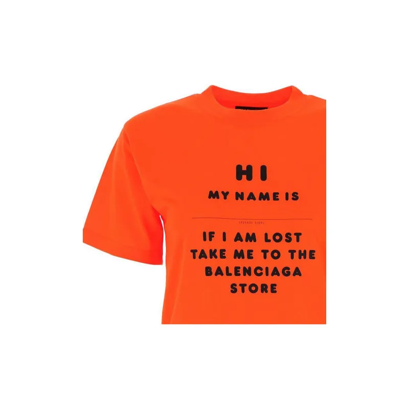 Balenciaga T Shirt Women's Orange-5