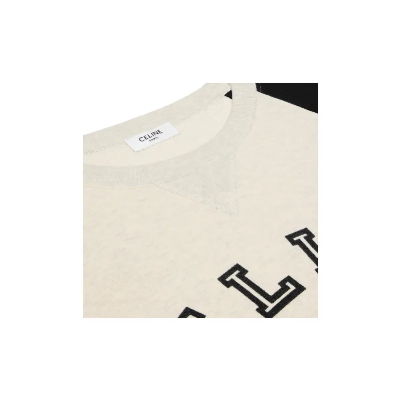 CELINE Blason Loose Sweatshirt In Cotton Fleece-2