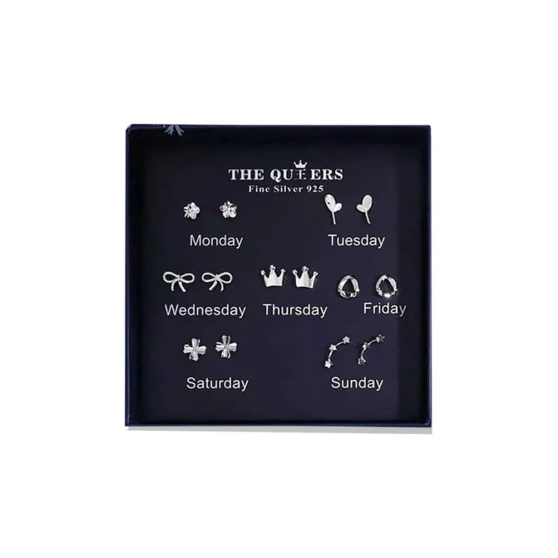 COPI S925 Sterling Silver Stud Stud Earrings Unisex-6
