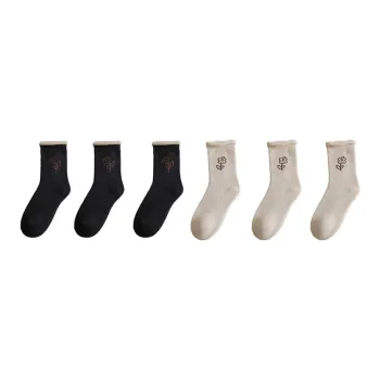Cotton Gene Mid Calf Socks Women's Combo Set
