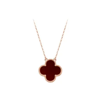 Chongqing Gold Store S925 Silver Necklaces Unisex Red White Silver Black
