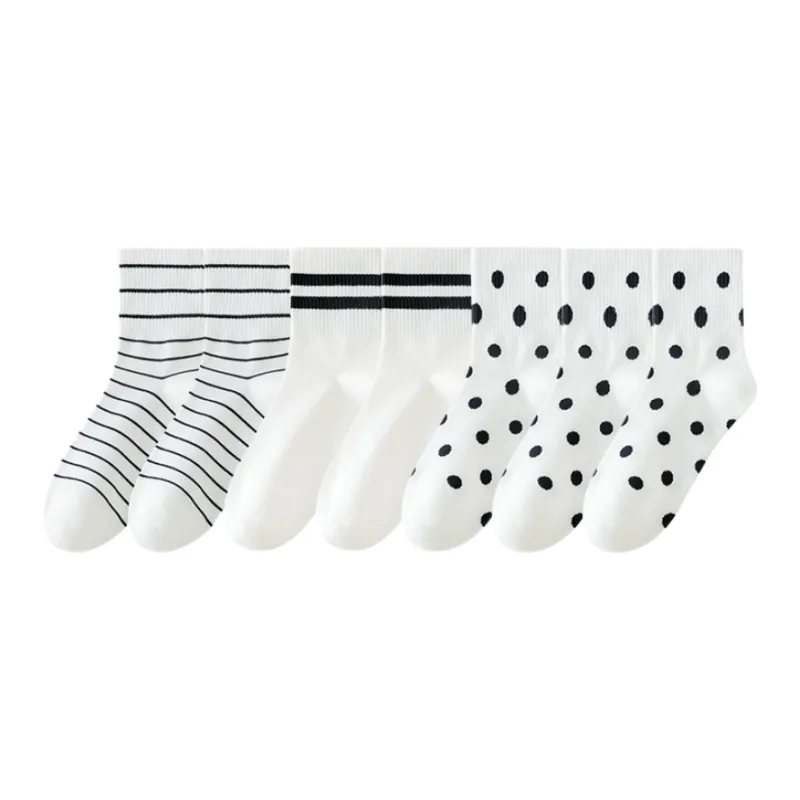 Lan Miao Mid Calf Socks Women's 7 Pack-1