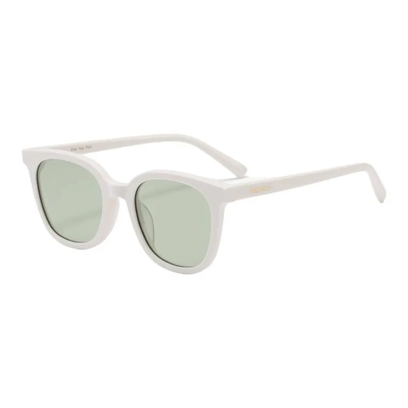 SHAWN LEE Plate Frame Irregular Shape Sunglasses Unisex Blue-4