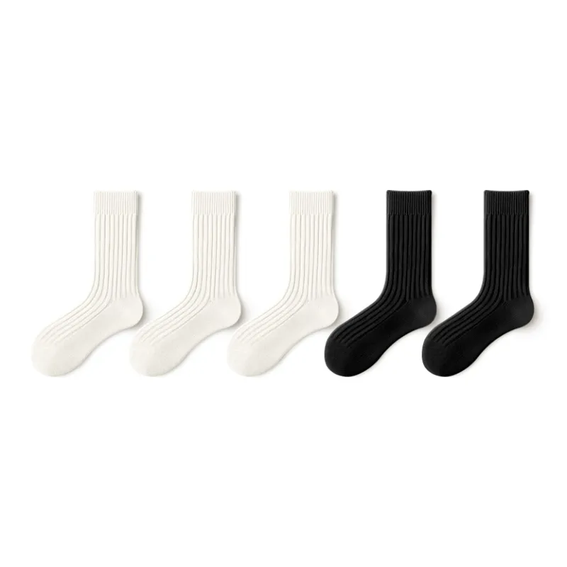 YINSHILIANGPIN Mid Calf Socks Men's 5 Pack-16