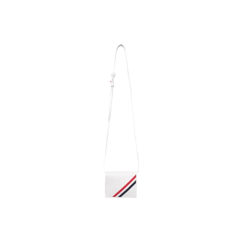 THOM BROWNE Diagonal Stripe Strapped Card Holder-1
