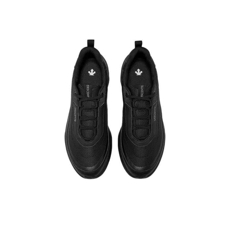 DESCENTE RUNNING Anti Slip Wear Resistant Low Top Running Shoes Women's Black-3