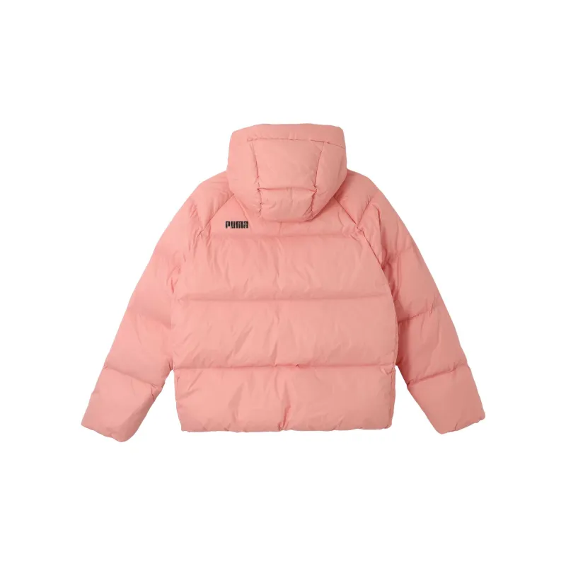 PUMA HOODED ULTRA DOWN PUFFER JACKET Down Jacket Women's Peach Pink-1
