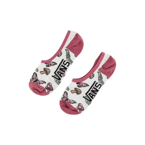 Vans SOCKS No-Show Socks Women's 2 Pack Red White