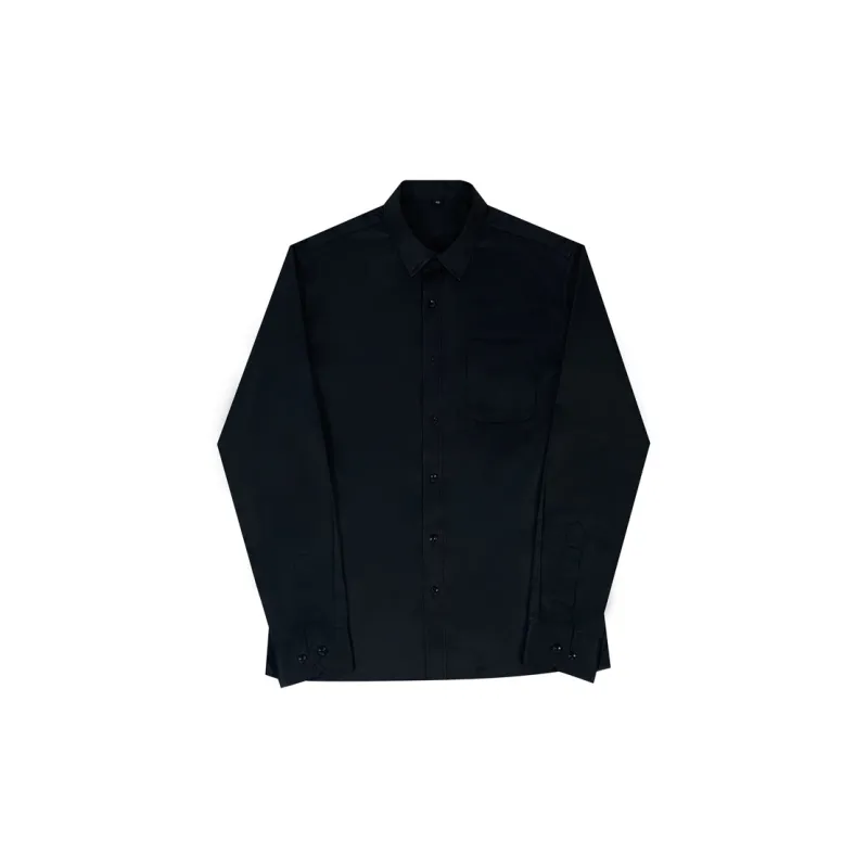 MUCUNSHU Shirts Men Black No Tie-6