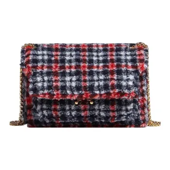 MARNI Trunk Cotton Crossbody Bag, Shoulder Bag Medium Size Women's
