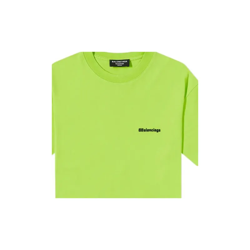 Balenciaga Bb Text Logo Print Oversized T shirt-4
