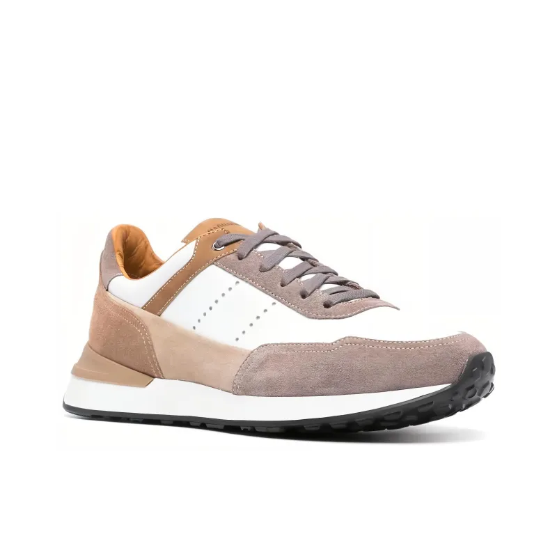 Magnanni Leather-panelled Low-top Sneakers-2